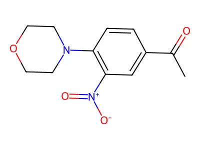 1-(4-Morpholino-3-nitrophenyl)-1-ethanone structure