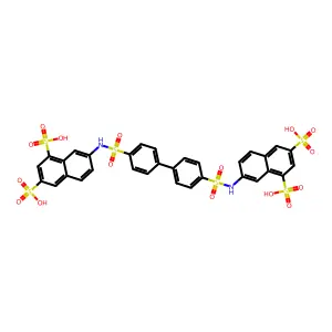 4,4'-Biphenbis-1,3diSO3H-Naphth-7NHSO2 structure
