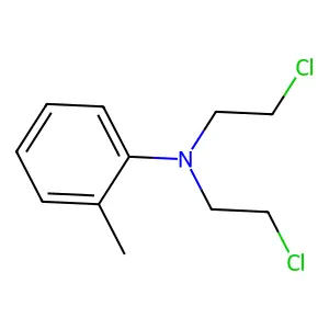o-Toluidine, N,N-bis(2-chloroethyl)- structure