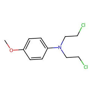 N,N-双(2-氯乙基)-4-甲氧基苯胺 structure
