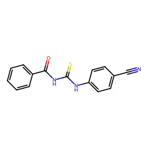 1-Benzoyl-3-(4-cyanophenyl)thiourea structure