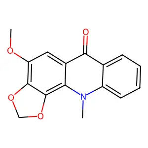 4-Methoxy-11-methyl-[1,3]dioxolo[4,5-c]acridin-6-one structure