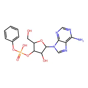 腺苷3'-磷酸苯酯 structure