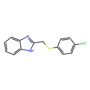 2-{[(4-Chlorophenyl)thio]methyl}-1H-benzimidazole structure