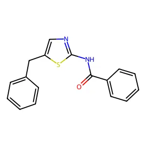 N-(5-benzyl-1,3-thiazol-2-yl)benzamide structure