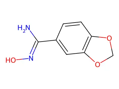 N-Hydroxy-2H-1,3-benzodioxole-5-carboximidamide structure