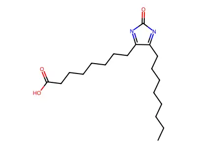 2H-Imidazole-4-octanoic acid, 5-octyl-2-oxo- structure