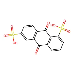 9,10-Dihydro-9,10-dioxoanthracene-1,6-disulphonic acid structure