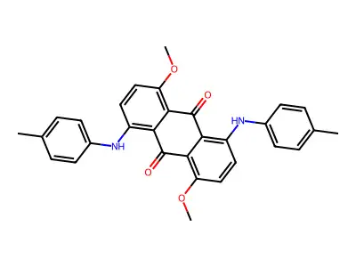 1,5-Dimethoxy-4,8-bis((4-methylphenyl)amino)-9,10-anthracenedione structure