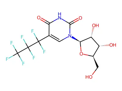 5-(Heptafluoropropyl)uridine structure