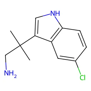 Indole, 5-chloro-3-(2-amino-1,1-dimethylethyl)- structure