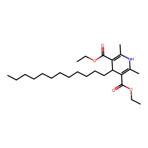4-Dodecyl-3,5-diethoxycarbonyl-1,4-dihydro-2,6-dimethylpyridine structure