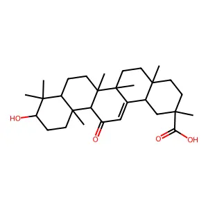 18α-甘草次酸 structure