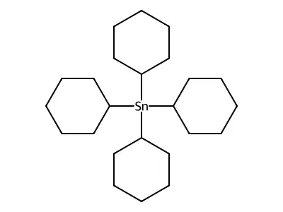Tetracyclohexylstannane structure