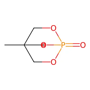 2,6,7-Trioxa-1-phosphabicyclo(2.2.2)octane, 4-methyl-, 1-oxide structure