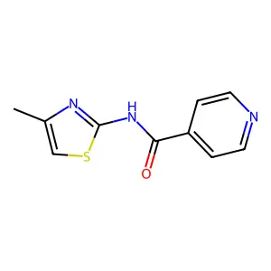 N-(4-methyl-1,3-thiazol-2-yl)pyridine-4-carboxamide structure