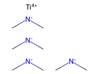 四(二甲氨基)钛 structure