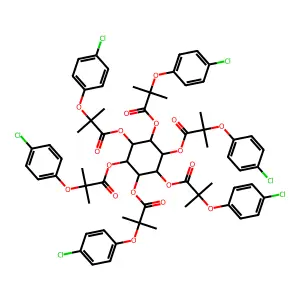 Inositol, hexakis(2-(p-chlorophenoxy)-2-methylpropionate), myo- structure