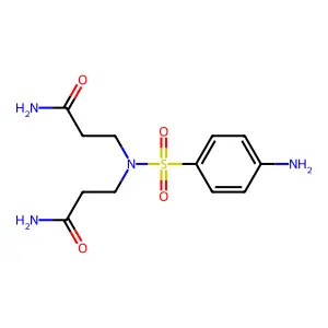 Propanamide, 3,3'-[[(4-aminophenyl)sulfonyl]imino]bis- structure