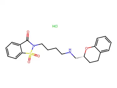 Repinotan hydrochloride structure