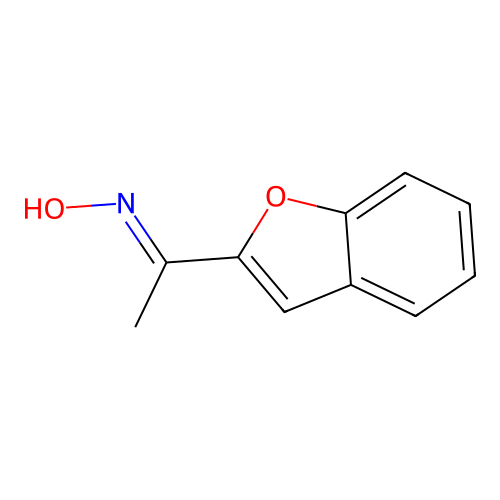 N-[1-(1-benzofuran-2-yl)ethylidene]hydroxylamine structure