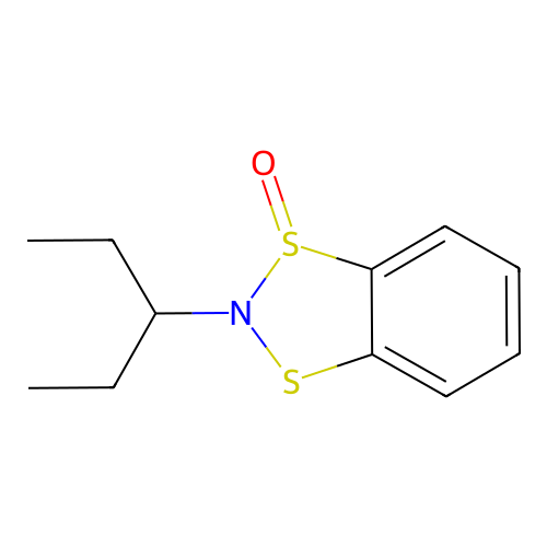2-(1-Ethylpropyl)-1$l^{4},3,2-benzodithiazole 1-oxide structure