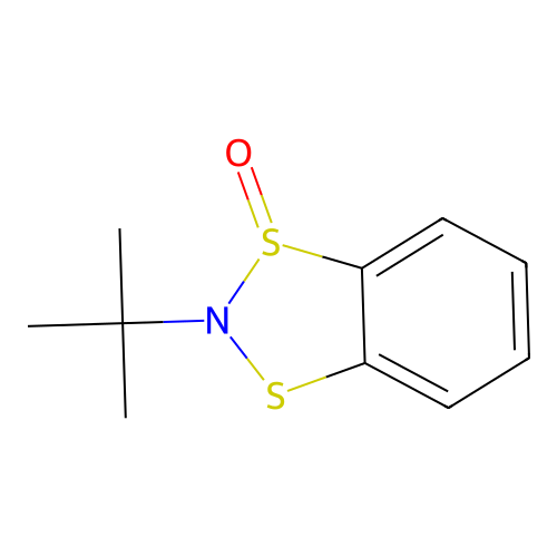 2-Tert-butyl-1$l^{4},3,2-benzodithiazole 1-oxide structure