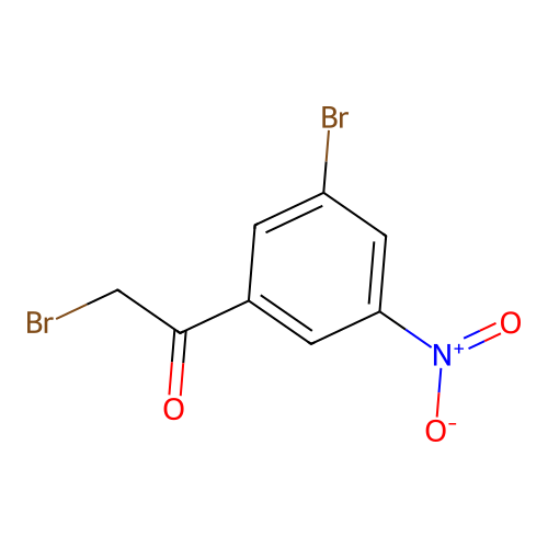 2-Bromo-1-(3-bromo-5-nitrophenyl)ethanone structure
