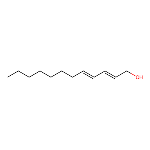 2,4-Dodecadien-1-ol, (2E,4E)- structure