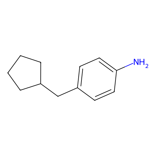 4-(Cyclopentylmethyl)aniline structure