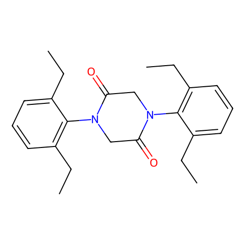 1,4-Bis(2,6-diethylphenyl)-2,5-piperazinedione structure