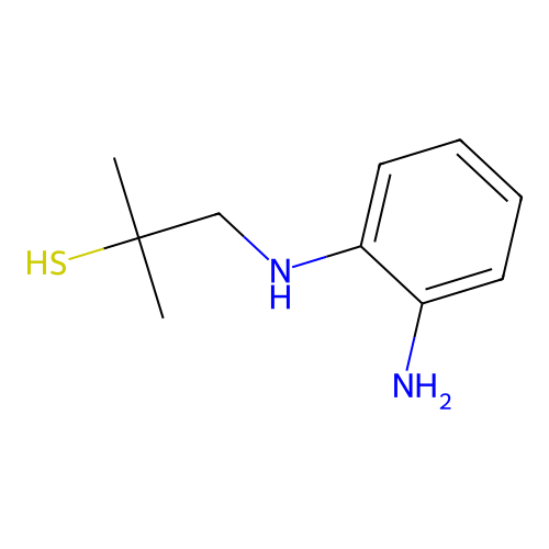 2-Amino-1-(2-mercapto-2-methylpropylamino)benzene structure