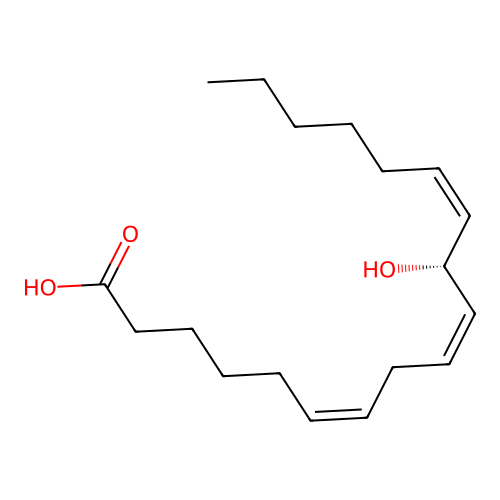11-Hydroxy-6,9,12-octadecatrienoic acid structure