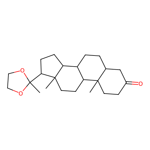 (5alpha)-Pregnane-3,20-dione Cyclic 20-(1,2-Ethanediyl Acetal) structure