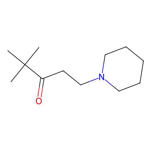 4,4-Dimethyl-1-(piperidin-1-yl)pentan-3-one structure