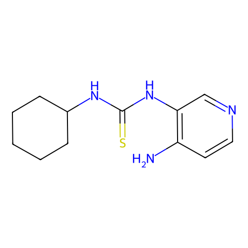 1-(4-Amino-3-pyridinyl)-3-cyclohexylthiourea structure