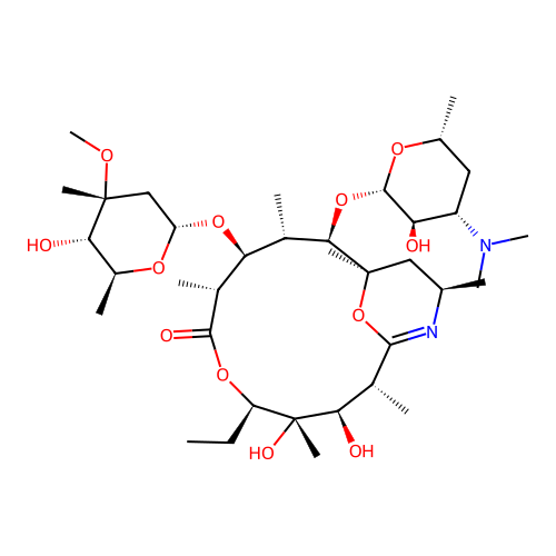 Erythromycin A 6,10-Imino Ether structure