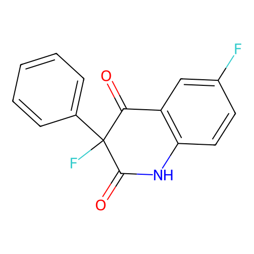 3,6-difluoro-3-phenyl-1H-quinoline-2,4-dione structure