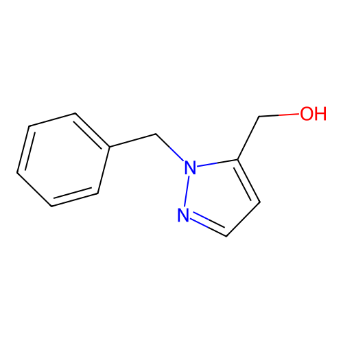 (2-Benzylpyrazol-3-yl)methanol structure