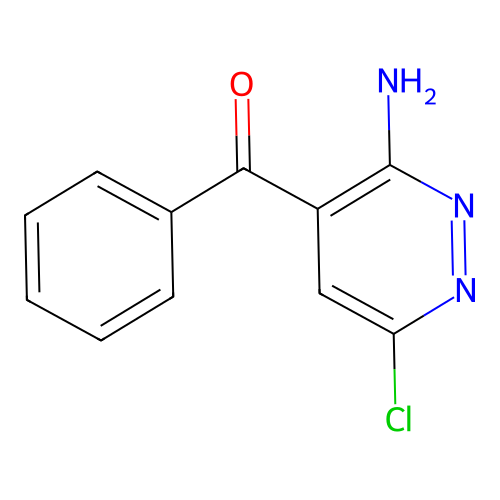 Methanone, (3-amino-6-chloro-4-pyridazinyl)phenyl- structure