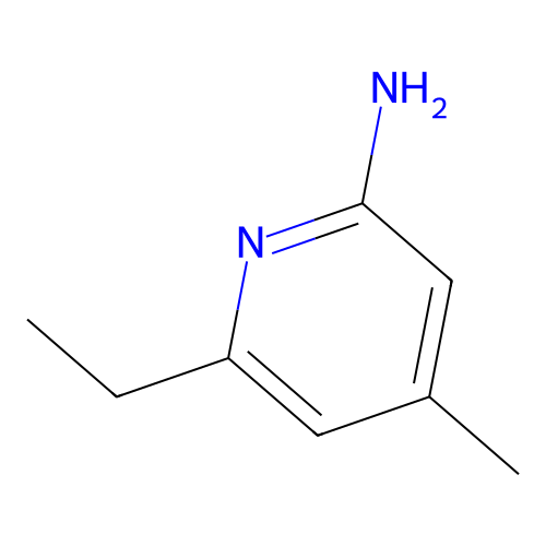 6-Ethyl-4-methylpyridin-2-amine structure