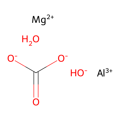 Aluminum;magnesium;carbonate;hydroxide;hydrate structure