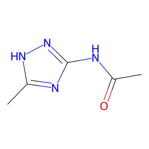 N-(3-甲基-1H-1,2,4-三唑-5-基)乙酰胺 structure
