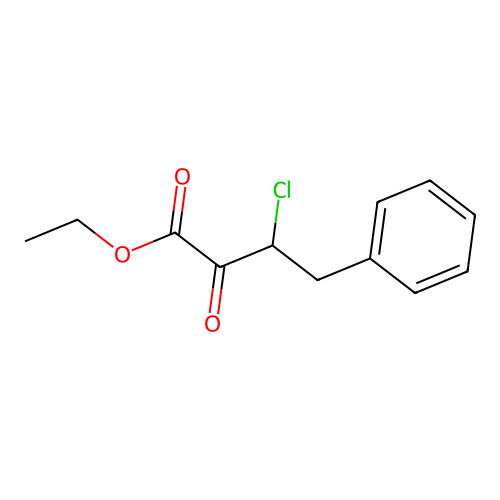Ethyl 3-chloro-2-oxo-4-phenylbutanoate structure