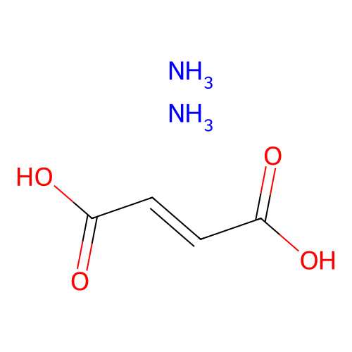 2-Butenedioic acid (2E)-, ammonium salt (1:2) structure