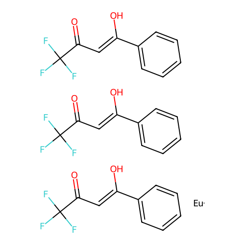 europium;(Z)-1,1,1-trifluoro-4-hydroxy-4-phenylbut-3-en-2-one structure