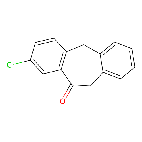8-chloro-5,11-dihydro-10H-dibenzo[a,d]cyclohepten-10-one structure