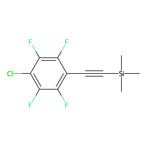 [(4-Chloro-2,3,5,6-tetrafluorophenyl)ethynyl]trimethylsilane structure