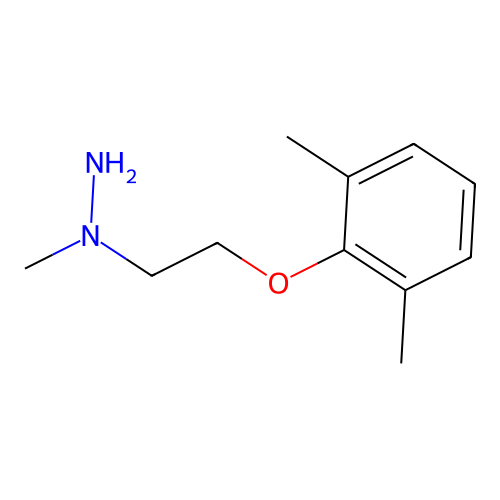 1-[2-[2,6-Dimethylphenoxy]ethyl]-1-methylhydrazine structure