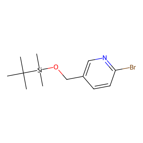 Pyridine, 2-bromo-5-[[[(1,1-dimethylethyl)dimethylsilyl]oxy]methyl]- structure